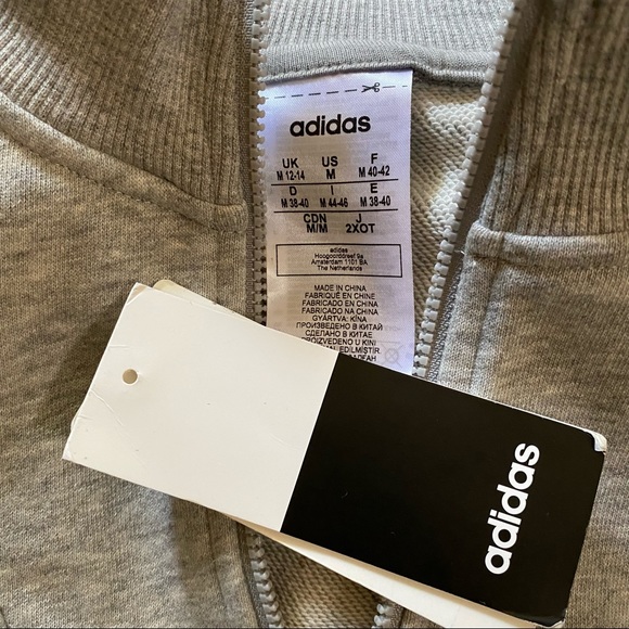 NWT ADIDAS Sweatshirt Gray - Picture 5 of 6